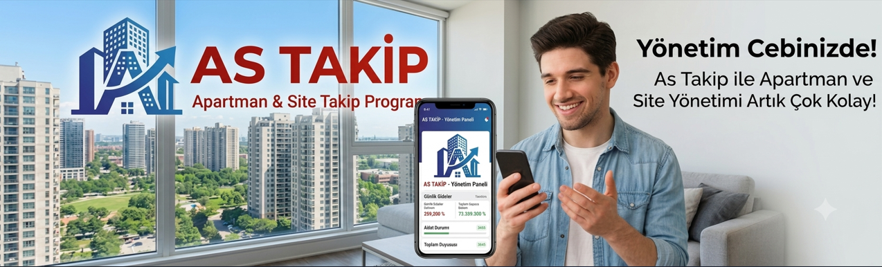 AS Takip ile apartman ve site yönetimi